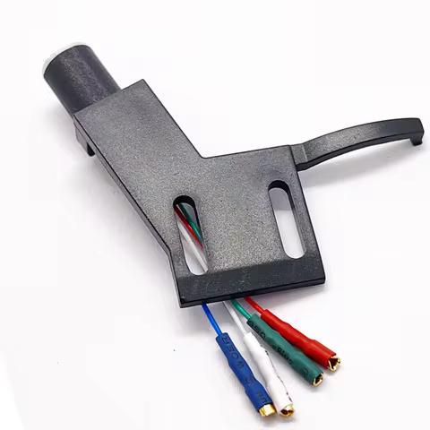 Turntable Cartridge Stylus Headshell Silver Thread Line 7 Holes For Philips Onkyo Marantz Denon LP V