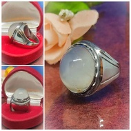 Cincin Batu Akik(Batu Hidup) Semulajdi,Cincin Batu Berkhasiat,Batu Akik Anggur Putih Sumatera