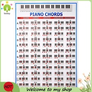 【lesley】Piano Chords Chart Key Music Graphic Exercise Poster Stave Piano Chord Practice Chart 88-Key