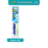 Jordan Kids Buddy ( 1 - 4 years old ) SUPERSOFT Toothbrush [ Baby oral care / Gentle on gums ]
