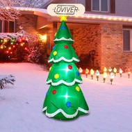 LOVIVER 7 ft Inflatable Christmas Tree Luminous Built in LED Outdoor Decoration Light up Xmas Tree f
