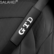 Car Accessories Pure Cotton Seat Belt PU Leather Seatbelt Shoulder Cover For Jetta VW GTD GLI GTI Golf 7 6 5 MK7 MK6 MK5 MK4 TSI