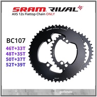 STONE Double chainring Flattop Chain AXS 12s SRAM RIVAL BCD107