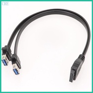 CRE Durability USB3 0 Faceplate Cable USB Connectors Cable for Versatility Use