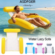ASDFGER Floating Bed, with Backrest Portable Inflatable Water Hammock,  Quick Inflation Mesh Seat Po