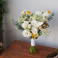 活潑黃白系捧花 | 鮮花花束 | 可客製 | 新娘捧花 | 婚禮捧花