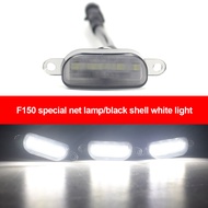 Anyike ไฟ LED ติดกระจังหน้ารถยนต์ไฟสีขาว/เหลือง/แดงไฟควันสีเหลืองอำพันโคมไฟสไตล์แร็พเตอร์พร้อมสายรัด