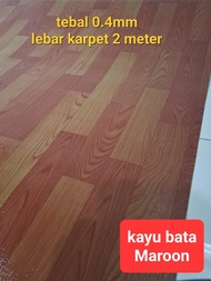 Karpet lantai meteran Vinyl IMPOR jaring Lebar 200Cm (1 ROLL isi 25m x 2m) tebal 0.4mm