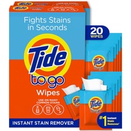 Tide Stain Remover for Clothes, Tide To Go Wipes, Instant Stain Remover
