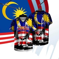 Baju Merdeka 67 Year 2024 Jersey Sublimation Tshirt | Baju Merdeka Jersey Sublimation Unisex Collar 