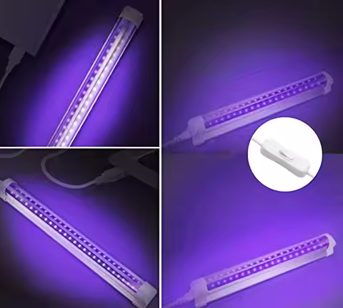 1PC 32CM 5V USB UV LED Purple LED Tube 10W KTV Bar Integrated T8 Tube Fluorescent Lamp