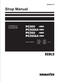 Komatsu PC300-8M0 PC300LC-8M0 PC350-8M0 PC350LC-8M0 Hydraulic Excavator Workshop Repair Service Manu