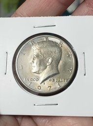 1971-D 美國甘迺迪半美元硬幣  流通美品  靚原光