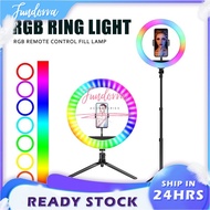 RGB Ring Light - 26cm 30cm 33cm 36cm LED Ring Light with 2.1M Tripod Stand suitable Youtuber/FB Live