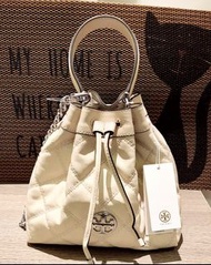 Tory Burch Willa Small Drawstring Bucket Bag