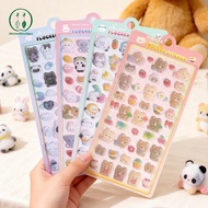 [Chicnest] 1Pcs Kawaii 3D Relief Floing Animal Stiers For Scrapbooking Cute Phone Case Decoration St