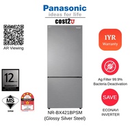 Panasonic 422L Inverter 2-Door Bottom Freezer Refrigerator | NR-BX421BPSM (Fridge Peti Sejuk Ais Murah 电冰箱)