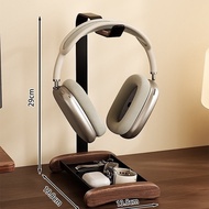 Walnut Headphone Holder Office Study Desktop Creative Universal Headphone Holder Storage