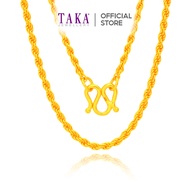 TAKA Jewellery 999 Pure Gold Rope Chain