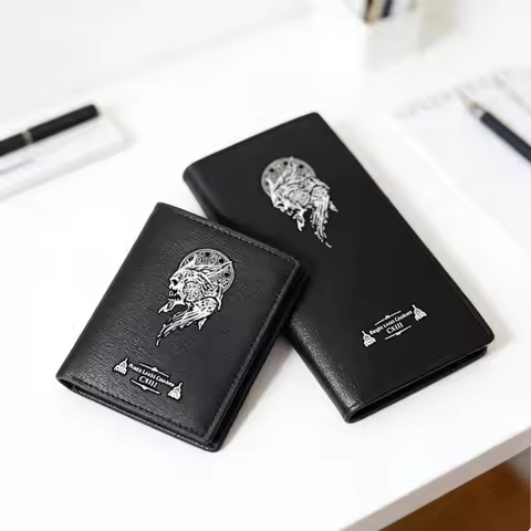 Game Final Fantasy XV PU Leather Men Long Purse Coin Pocket Print Short Wallet Carteira Fashion Cart
