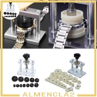 [Almencla2] Watch Press Tool Set, with 12 Fitting Dies, Bezel Press Case Watch Opener Case