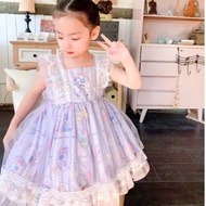 ALENA 2 sao dalu bé gái váy công chúa aisha mùa xuân ăn mặc bé tay tây ăn 8 cô gái mỏng váy aisha