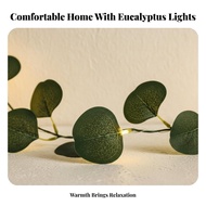 Silver Wire  Faux Eucalyptus String, Waterproof IP44, Home Decor