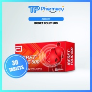 Abbott Iberet Folic 500 Iron Supplement for Pregnancy(30's)
