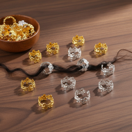 30PCS Children's Hip Hop Dreadlock Clips Metal Hair Rings Hair Accessories