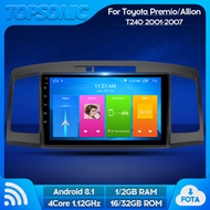 TopSonic 9inch 4Core IPS Full Touch Android Car Radio Audio Video Stereo Player For Toyota Premio Al