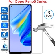 Case for Oppo Reno 6 Lite 6z Cover Tempered Glass on Oppo Opo Appo Reno6 4G Z Reno6z Reno6Lite 6Lite Light Protective Phone Coque