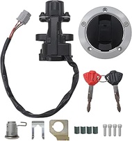 Ignition Switch+Gas Fuel Tank Cap+Seat Lock+Keys Compatible for Suzuki GSXR600 GSXR750 GSXR1000 Repl