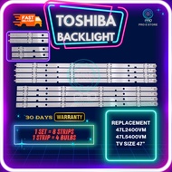 TOSHIBA 47 INCH LED TV BACKLIGHT 47L2400VM / 47L5400VM ( LAMPU TV ) 47L2400 47L5400