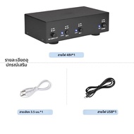 2 ช่อง 48V Phantom Power Supply 2 XLR Phantom Power 3.5 มม.สําหรับคอนเดนเซอร์ไมโครโฟนอุปกรณ์บันทึกเพ