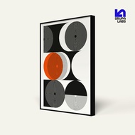 Bauhaus Circular Contrast 40x60 cm Frame & MDF Poster | 30x40 cm | 20x30 cm