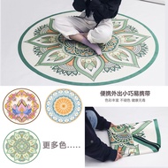 Rubber Round Yoga Mat Meditation Mat Home Yoga Fitness Mat Meditation Meditation Mat Children's Danc