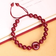 Braided Style Safe Benming Year Bracelet Rope Men Women Couple Rope Buckle Cinnabar Red Gold Sand Ha