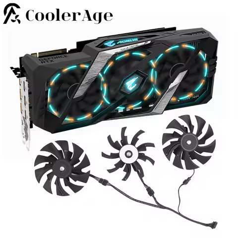 Original Video Card Fan Replacement For Gigabyte AORUS GeForce RTX 2060 2070 SUPER 2080 2080Ti XTREM
