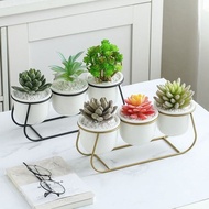 RJP FURNITURE Rak Bunga Pot Standing Rak Tanaman Rak Hiasan Minimalis Estetik Industrial - NOKA Rak 