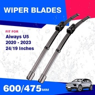 For Aiways U5 2020 2021 2022 2023 Front Wiper Blades Brushes Car Accessories Windshield Windscreen W