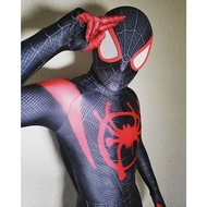 Children's Spiderman Miles Morales Costume Cosplay 3D Into the Verse Miles Superhero Halloween Costu