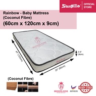 Sunpillo Rainbow Baby Cot Mattress (Tilam Baby) - 60cm x 120cm (Fibre)