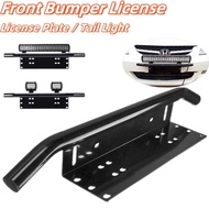Car Number Plate Offroad Front Number Plate Bracket Light Bar Mount Bumper for Vehicle Car Bull Bar