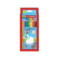 Stabilo Swans 12+1Gold Color 100% Original Stabilo Pensel Warna Color Pencil