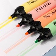 Deli multi-colored luminous pastel highlighter pen, convenient for office students, quick-drying EU3