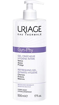 Uriage Gyn Phy Refreshing Intimate Gel | Feminine pH Balancing Wash to Gently Clean, Protect and Soo