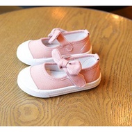 sepatu anak Bow Knot Canvas Shoes - Pink
