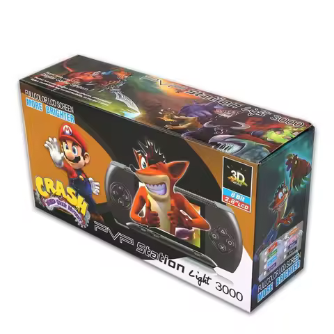 PVP 3000 Handheld Game Player Built-in 89 Games Mini Video Game Console from family childhood guys G