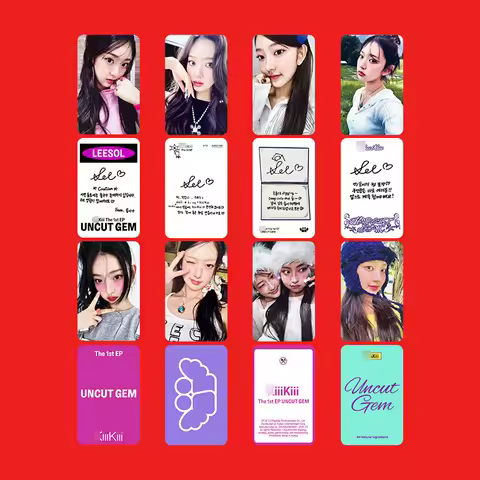 5pcs/set KIIIKIII debut album UNCUT GEM single LOMO card collector card HAUM KYA JIYU high quality p