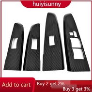 For Toyota Fortuner 2005 2014 Carbon Fiber Pattern Car Power Window Switch Panel Cover Fortuner Inte